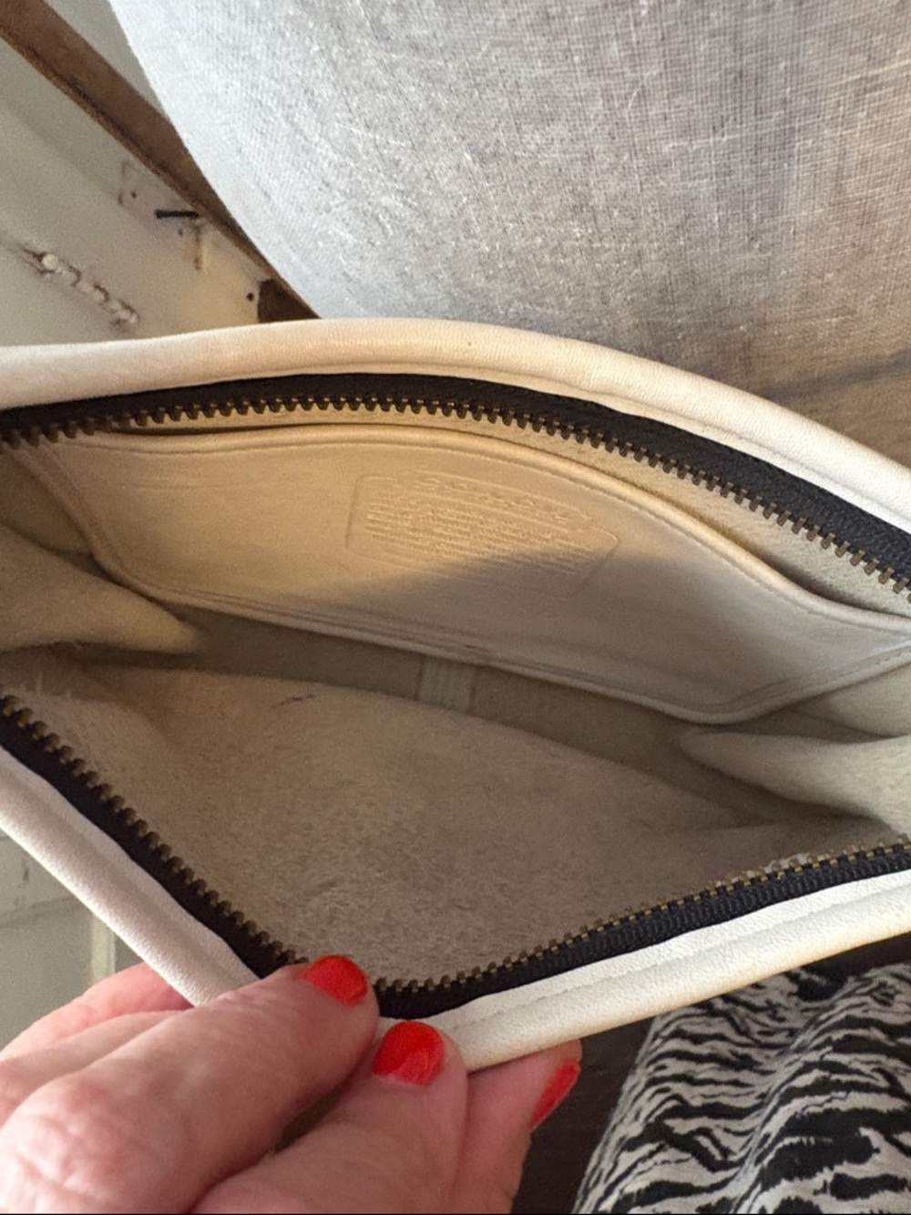 Coach cream leather Shoulder Bag - Picture 11 of 12